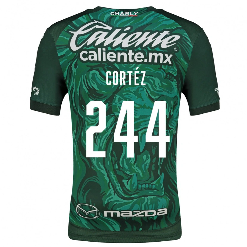 Danxen Mulher Camisola Brayan Cortéz #244 Verde Preto Principal 2026/27 Camisa