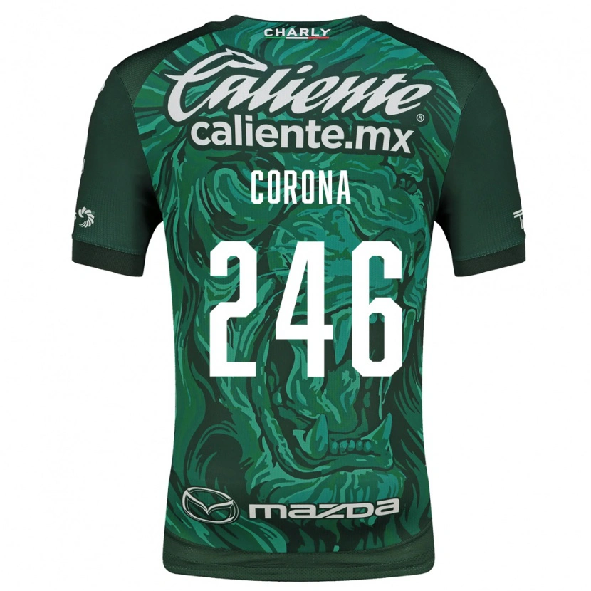 Danxen Mulher Camisola Michael Corona #246 Verde Preto Principal 2026/27 Camisa