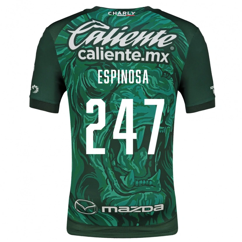 Danxen Mulher Camisola Issac Espinosa #247 Verde Preto Principal 2026/27 Camisa