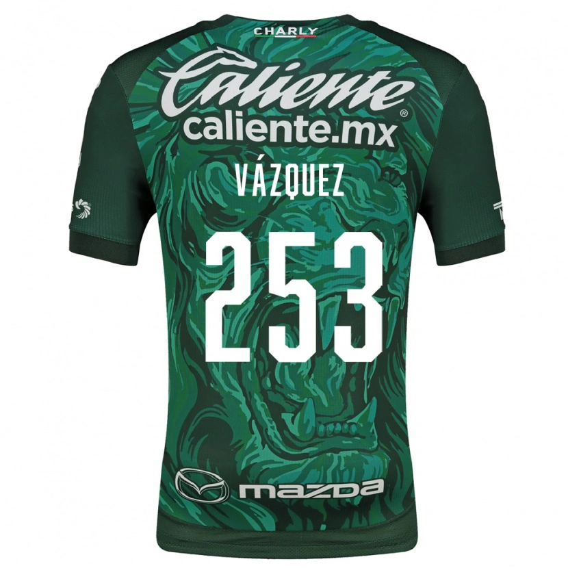 Danxen Mulher Camisola Héctor Vázquez #253 Verde Preto Principal 2026/27 Camisa