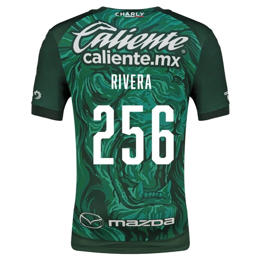 Danxen Mulher Camisola Fernando Rivera #256 Verde Preto Principal 2026/27 Camisa