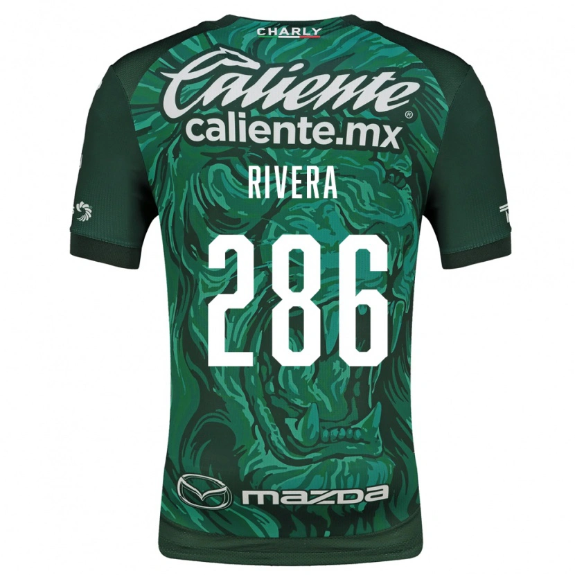 Danxen Mulher Camisola Marcelo Rivera #286 Verde Preto Principal 2026/27 Camisa