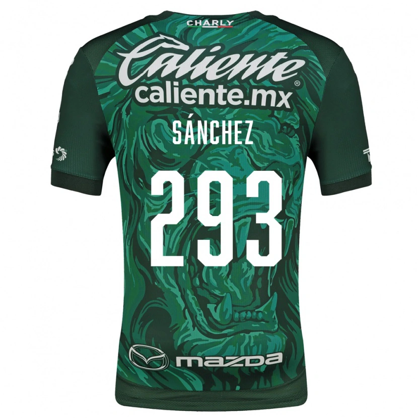 Danxen Mulher Camisola Christian Sánchez #293 Verde Preto Principal 2026/27 Camisa