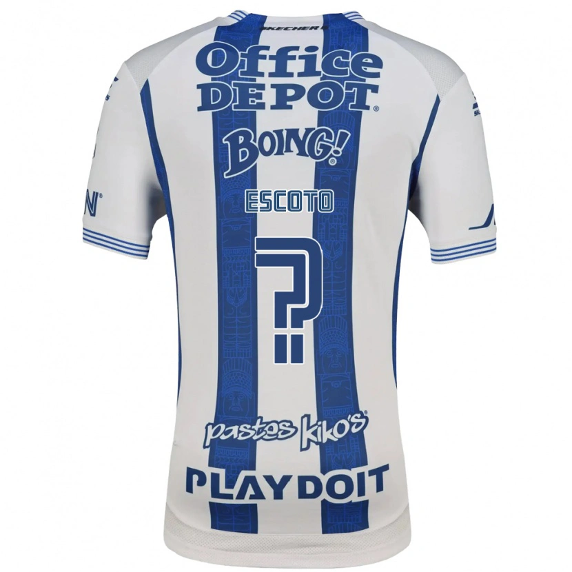 Danxen Mulher Camisola Alan Escoto #0 Branco Azul Marinho Principal 2026/27 Camisa