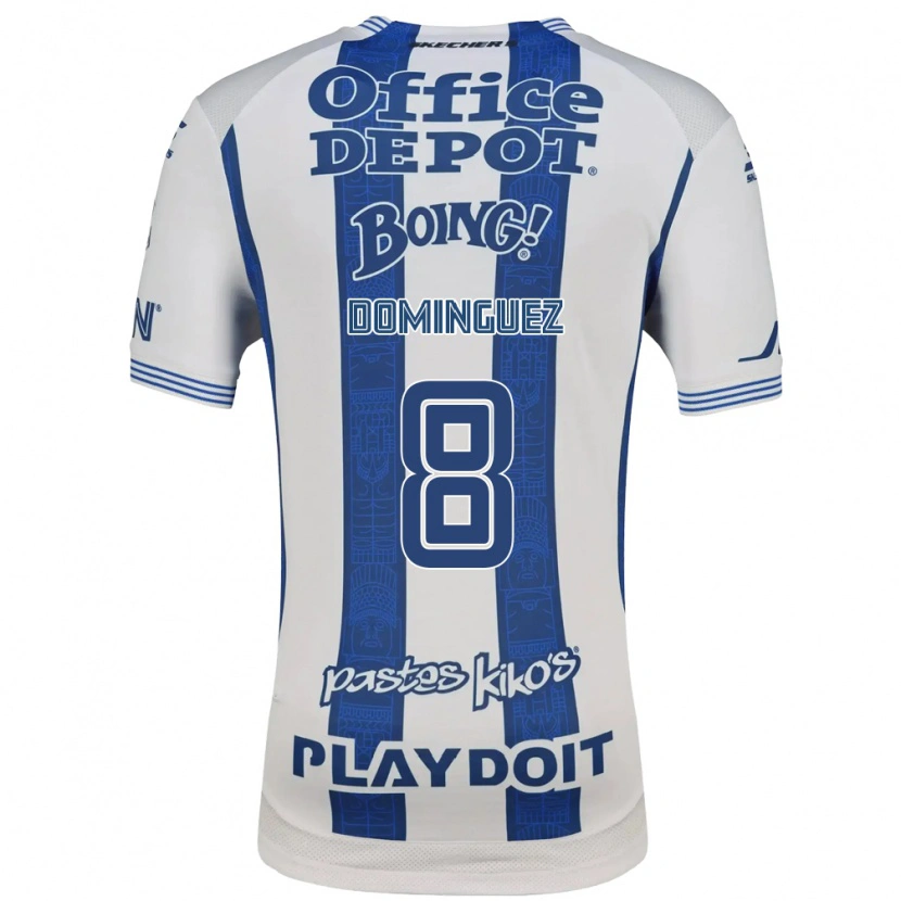 Danxen Mulher Camisola Alexéi Domínguez #8 Branco Azul Marinho Principal 2026/27 Camisa
