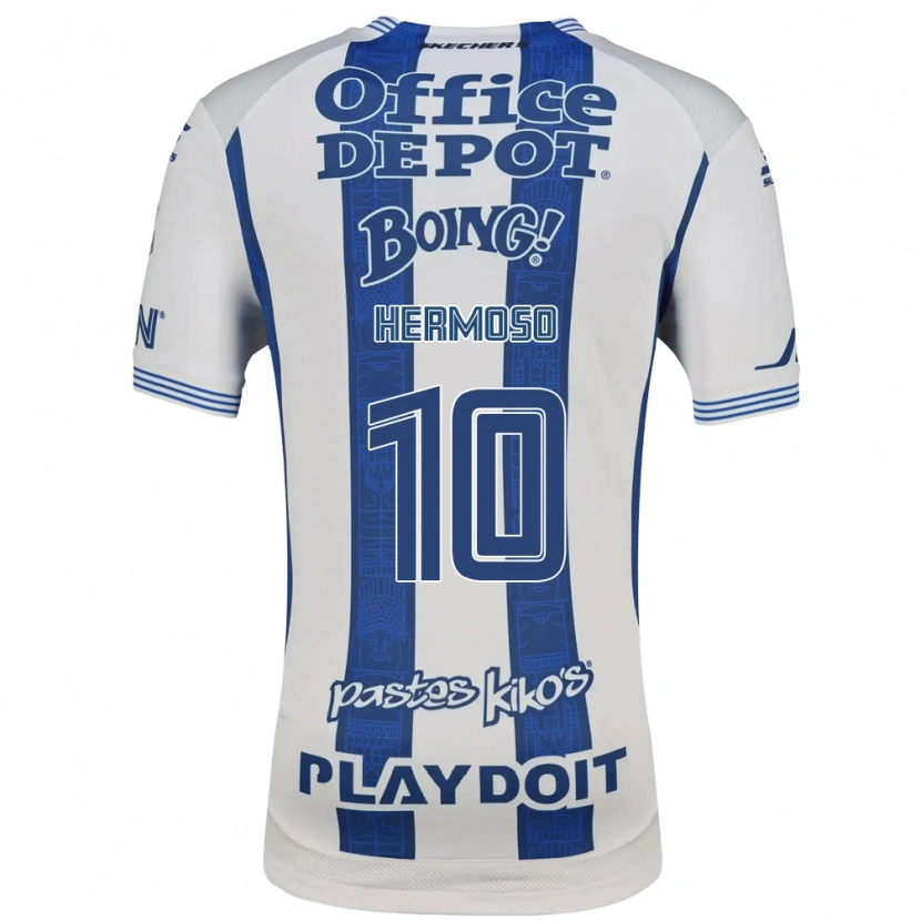 Danxen Mulher Camisola Jennifer Hermoso #10 Branco Azul Marinho Principal 2026/27 Camisa