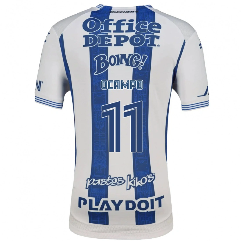 Danxen Mulher Camisola Mónica Ocampo #11 Branco Azul Marinho Principal 2026/27 Camisa