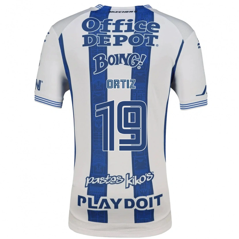Danxen Mulher Camisola Celso Ortiz #19 Branco Azul Marinho Principal 2026/27 Camisa