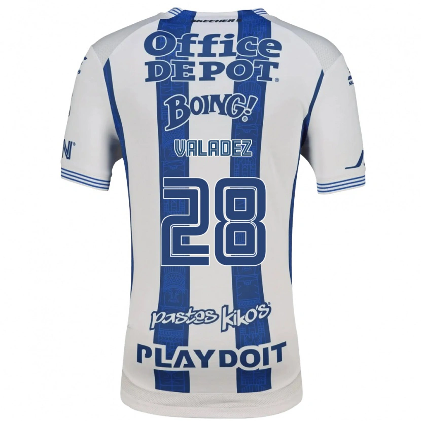 Danxen Mulher Camisola Julia Valadez #28 Branco Azul Marinho Principal 2026/27 Camisa