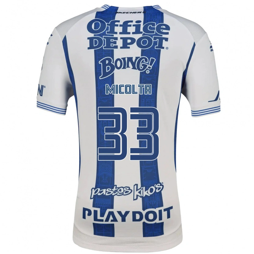Danxen Mulher Camisola Andrés Micolta #33 Branco Azul Marinho Principal 2026/27 Camisa