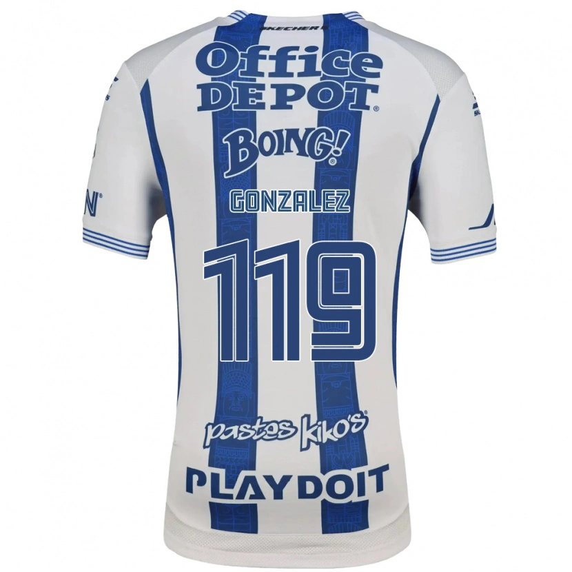 Danxen Mulher Camisola Juan González #119 Branco Azul Marinho Principal 2026/27 Camisa