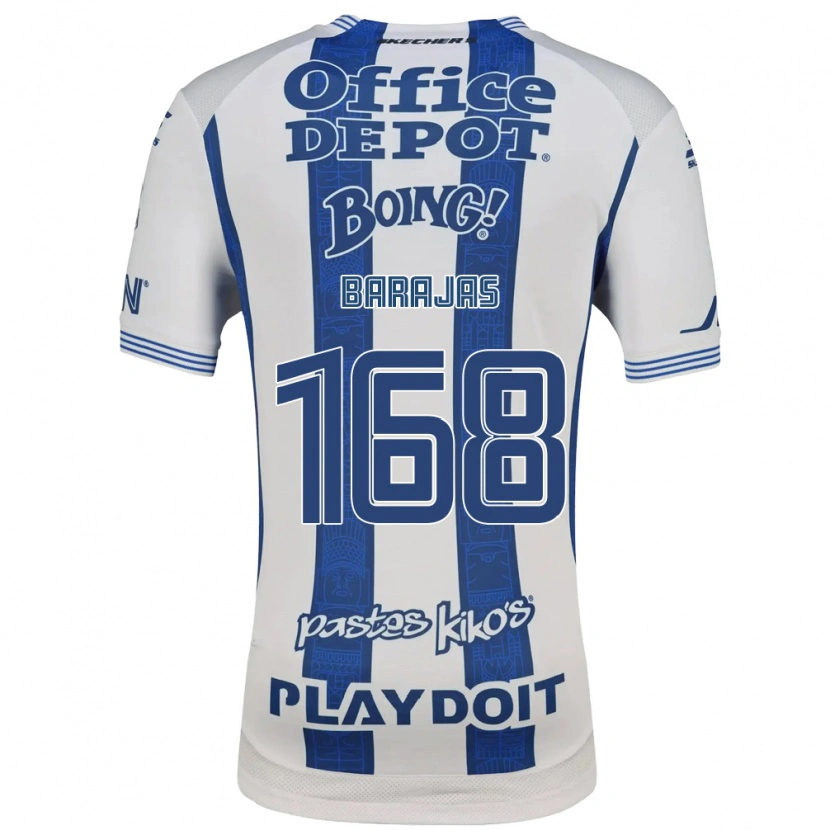 Danxen Mulher Camisola Giovanni Barajas #168 Branco Azul Marinho Principal 2026/27 Camisa