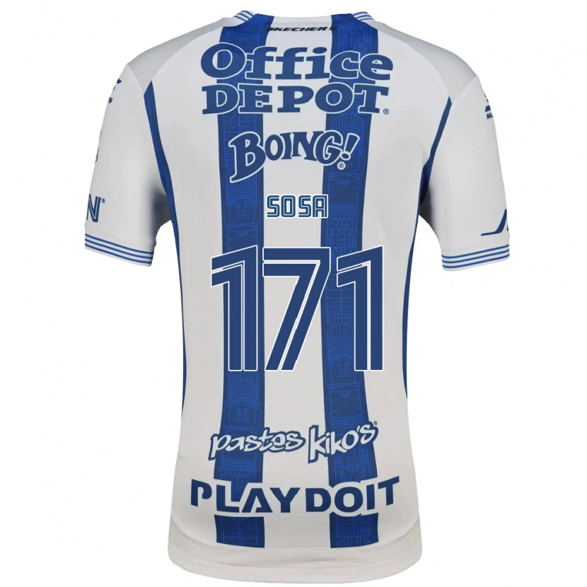 Danxen Mulher Camisola Sebastián Sosa #171 Branco Azul Marinho Principal 2026/27 Camisa