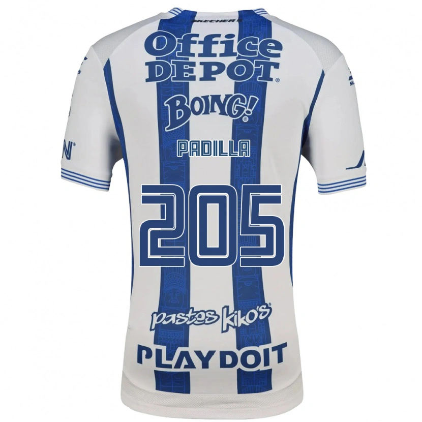 Danxen Mulher Camisola Ángel Padilla #205 Branco Azul Marinho Principal 2026/27 Camisa