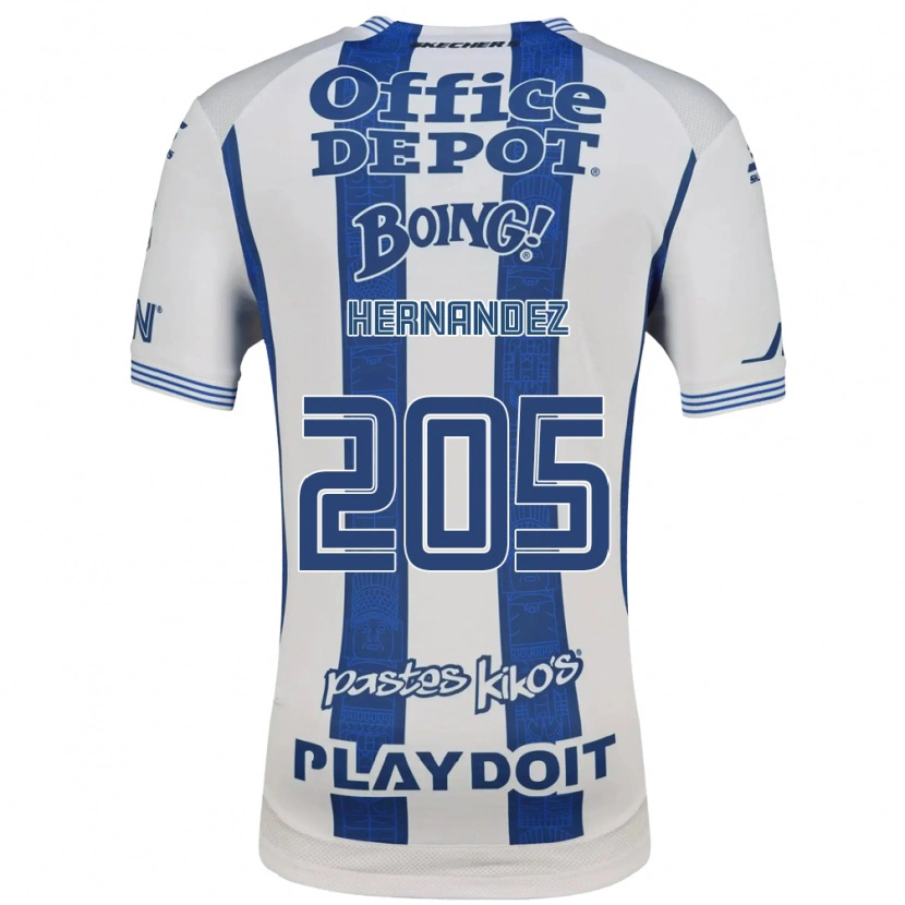 Danxen Mulher Camisola Sergio Hernández #205 Branco Azul Marinho Principal 2026/27 Camisa