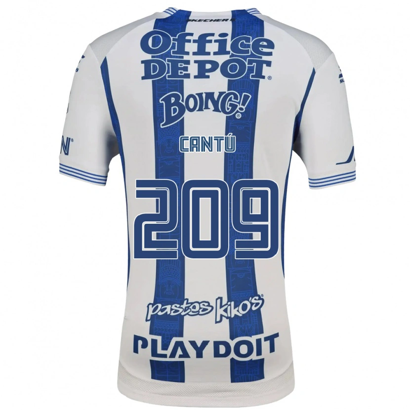Danxen Mulher Camisola Juan Cantú #209 Branco Azul Marinho Principal 2026/27 Camisa