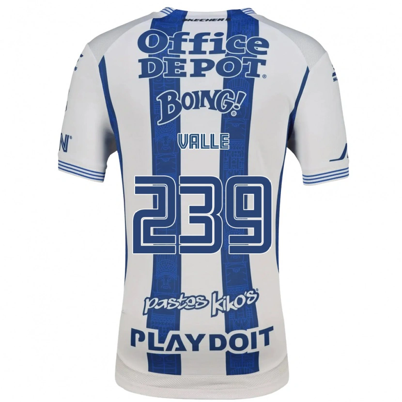 Danxen Mulher Camisola Cristhian Valle #239 Branco Azul Marinho Principal 2026/27 Camisa