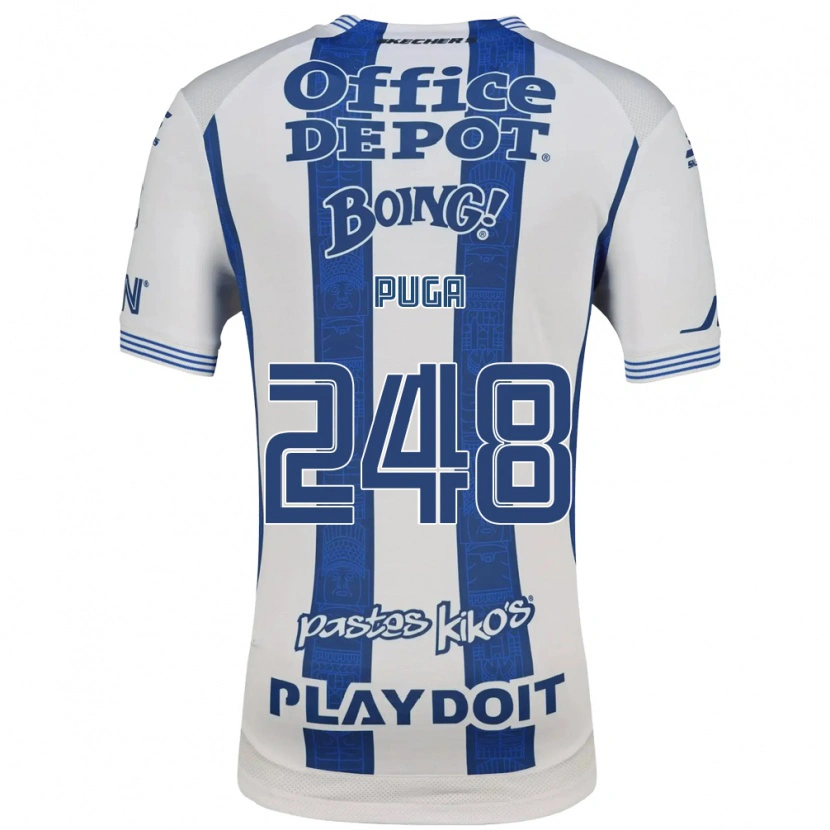 Danxen Mulher Camisola Luis Puga #248 Branco Azul Marinho Principal 2026/27 Camisa