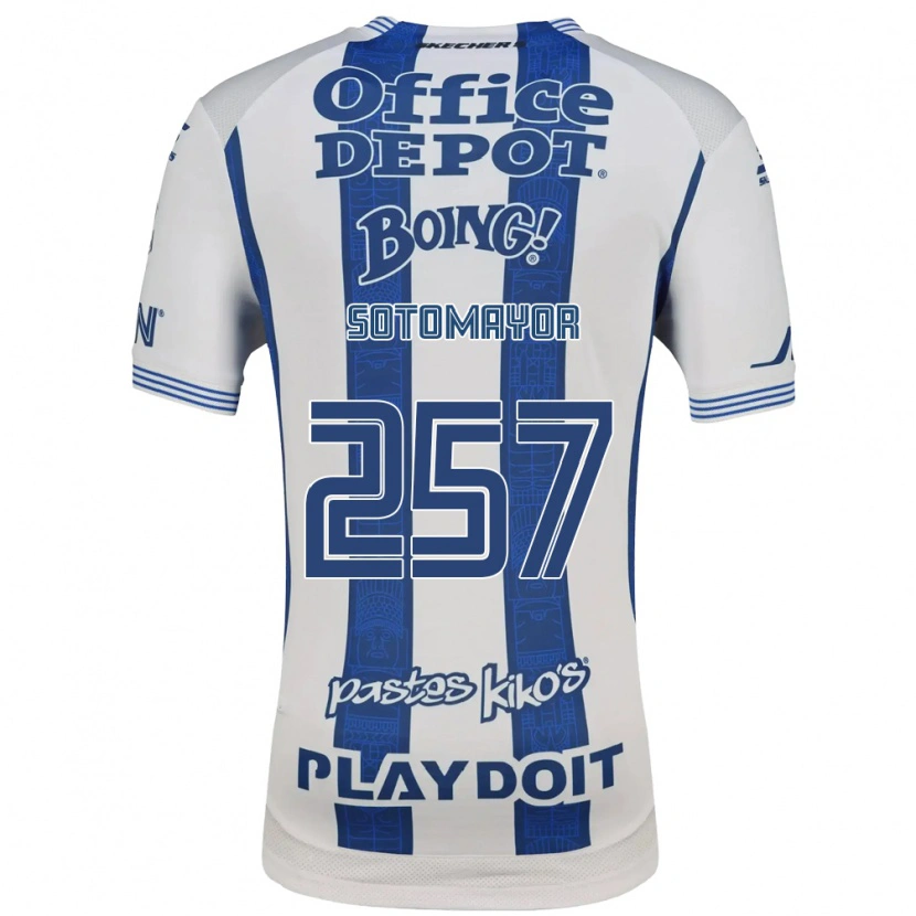 Danxen Mulher Camisola Jacob Sotomayor #257 Branco Azul Marinho Principal 2026/27 Camisa