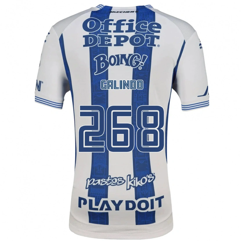 Danxen Mulher Camisola Alfonso Galindo #268 Branco Azul Marinho Principal 2026/27 Camisa