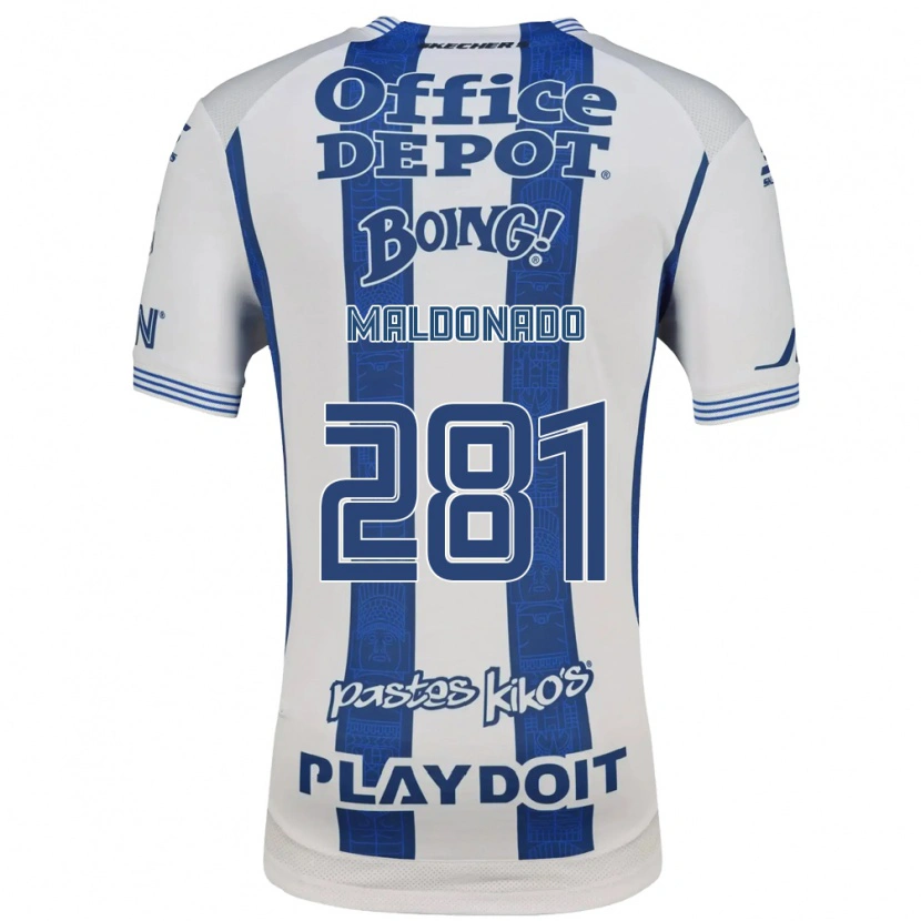 Danxen Mulher Camisola Iker Maldonado #281 Branco Azul Marinho Principal 2026/27 Camisa