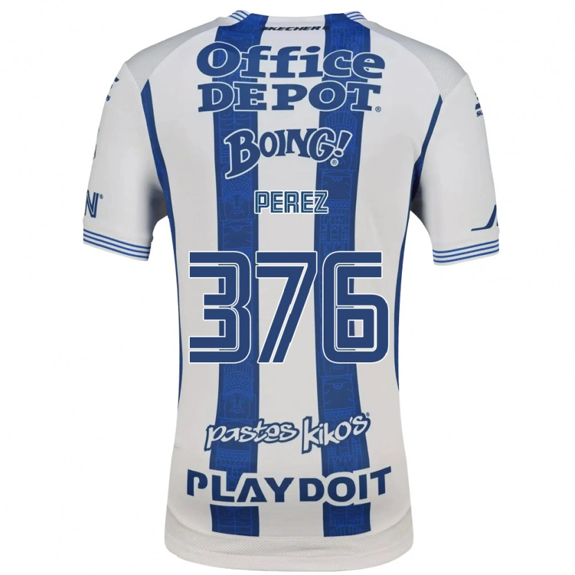 Danxen Mulher Camisola Abraham Pérez #376 Branco Azul Marinho Principal 2026/27 Camisa