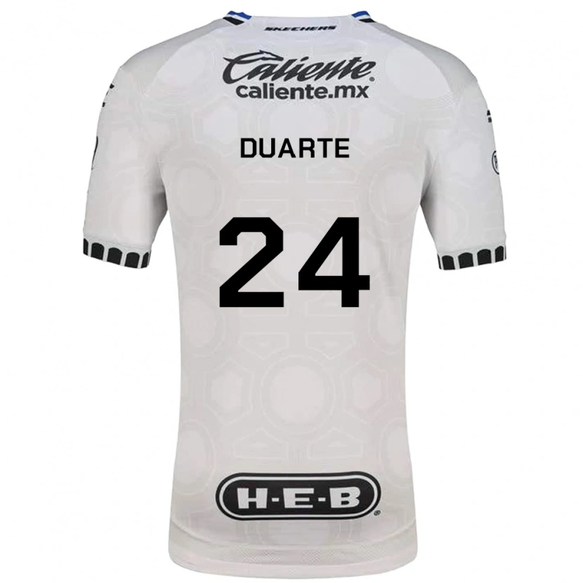 Danxen Mulher Camisola Bayron Duarte #24 Branco Preto Azul Principal 2026/27 Camisa