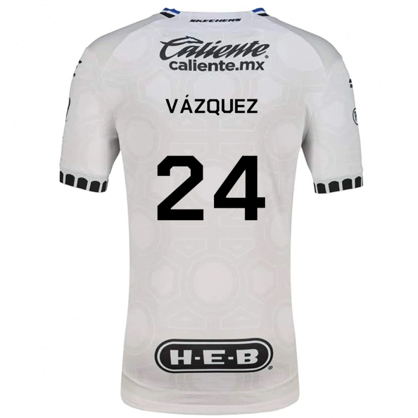 Danxen Mulher Camisola Brayton Vázquez #24 Branco Preto Azul Principal 2026/27 Camisa