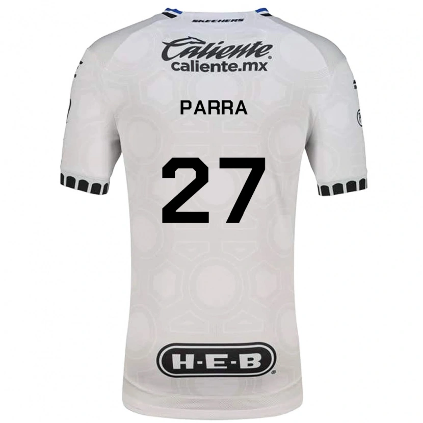 Danxen Mulher Camisola Daniel Parra #27 Branco Preto Azul Principal 2026/27 Camisa