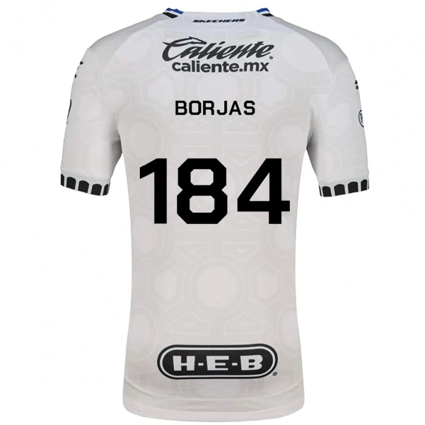 Danxen Mulher Camisola Daniel Borjas #184 Branco Preto Azul Principal 2026/27 Camisa