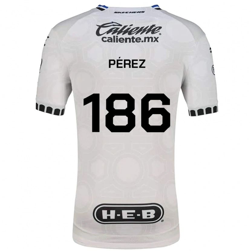Danxen Mulher Camisola José Pérez #186 Branco Preto Azul Principal 2026/27 Camisa