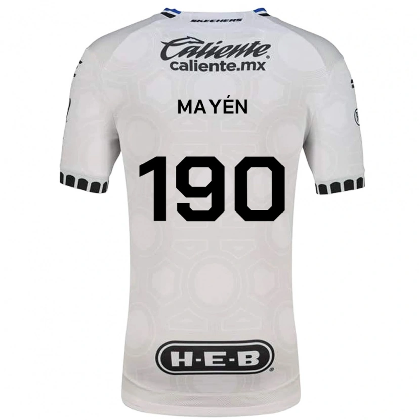 Danxen Mulher Camisola Eduardo Mayén #190 Branco Preto Azul Principal 2026/27 Camisa