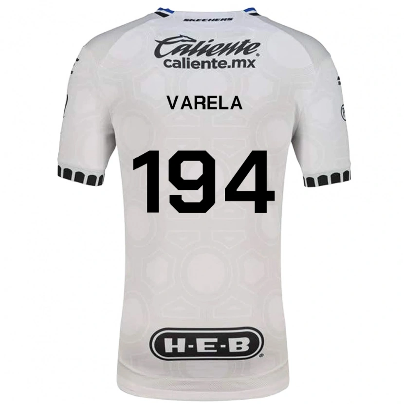 Danxen Mulher Camisola José Varela #194 Branco Preto Azul Principal 2026/27 Camisa