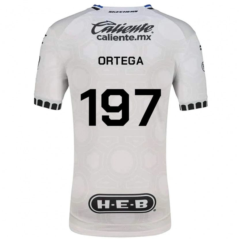 Danxen Mulher Camisola Javier Ortega #197 Branco Preto Azul Principal 2026/27 Camisa