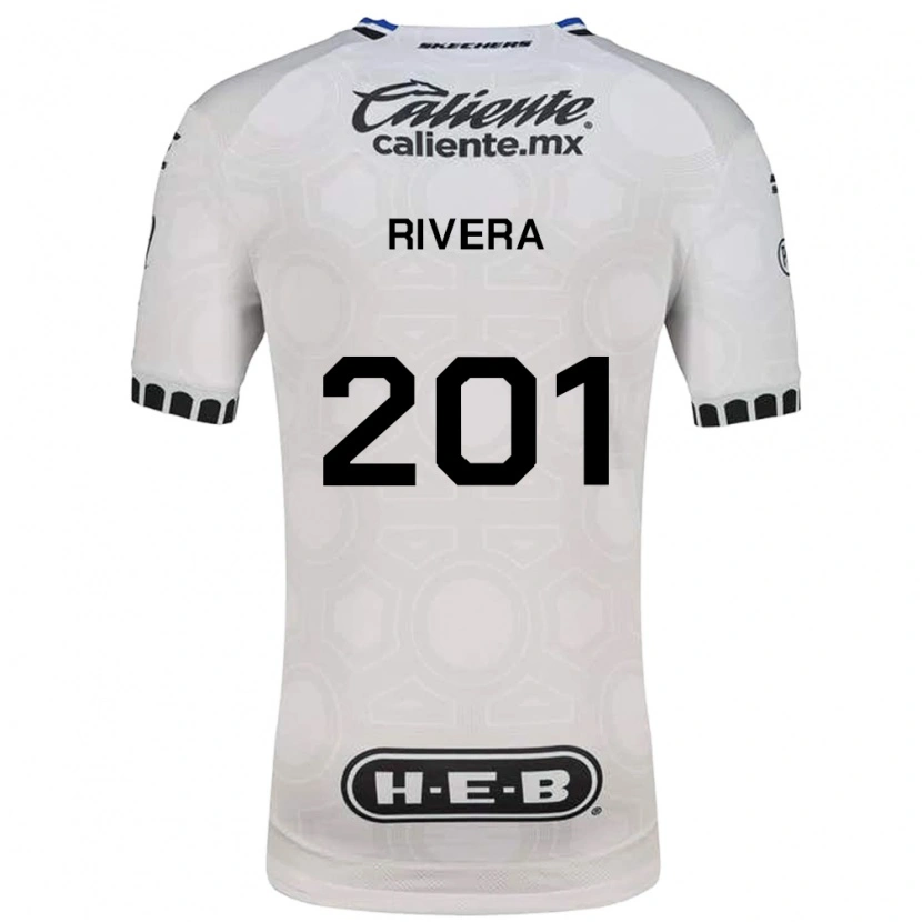 Danxen Mulher Camisola Christian Rivera #201 Branco Preto Azul Principal 2026/27 Camisa