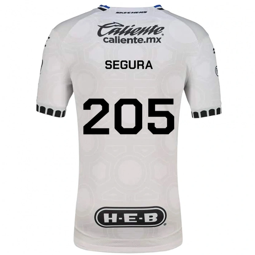 Danxen Mulher Camisola Mathías Segura #205 Branco Preto Azul Principal 2026/27 Camisa