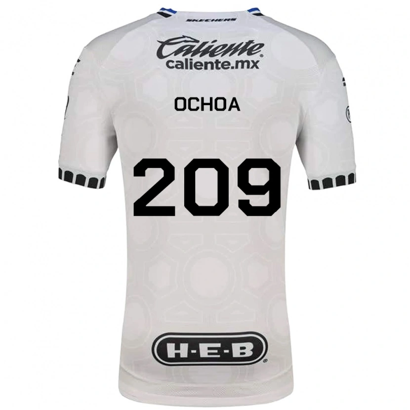 Danxen Mulher Camisola José Ochoa #209 Branco Preto Azul Principal 2026/27 Camisa