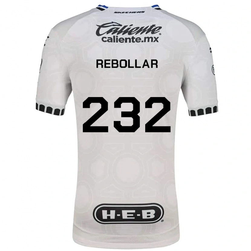 Danxen Mulher Camisola Jonathan Rebollar #232 Branco Preto Azul Principal 2026/27 Camisa