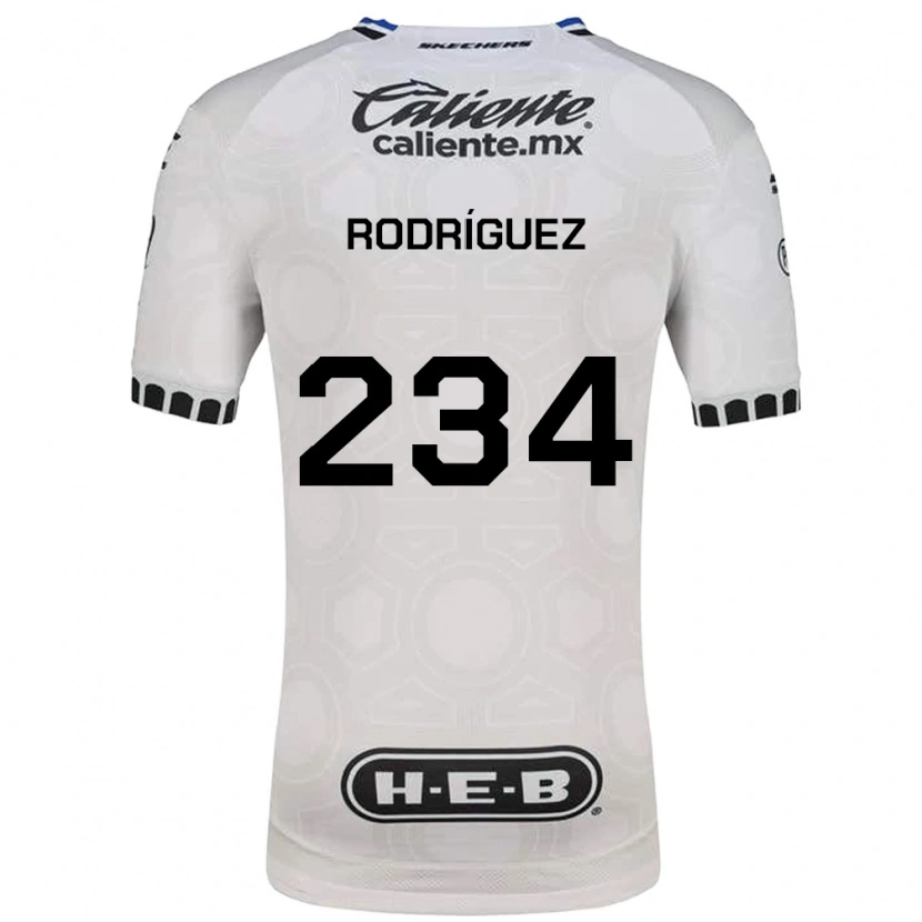 Danxen Mulher Camisola Alejandro Rodríguez #234 Branco Preto Azul Principal 2026/27 Camisa