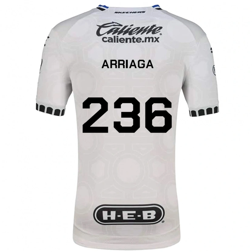 Danxen Mulher Camisola Cristopher Arriaga #236 Branco Preto Azul Principal 2026/27 Camisa