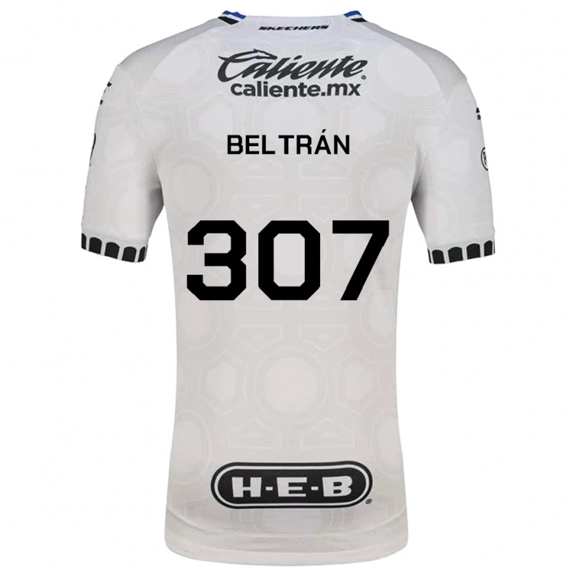 Danxen Mulher Camisola Gael Beltrán #307 Branco Preto Azul Principal 2026/27 Camisa