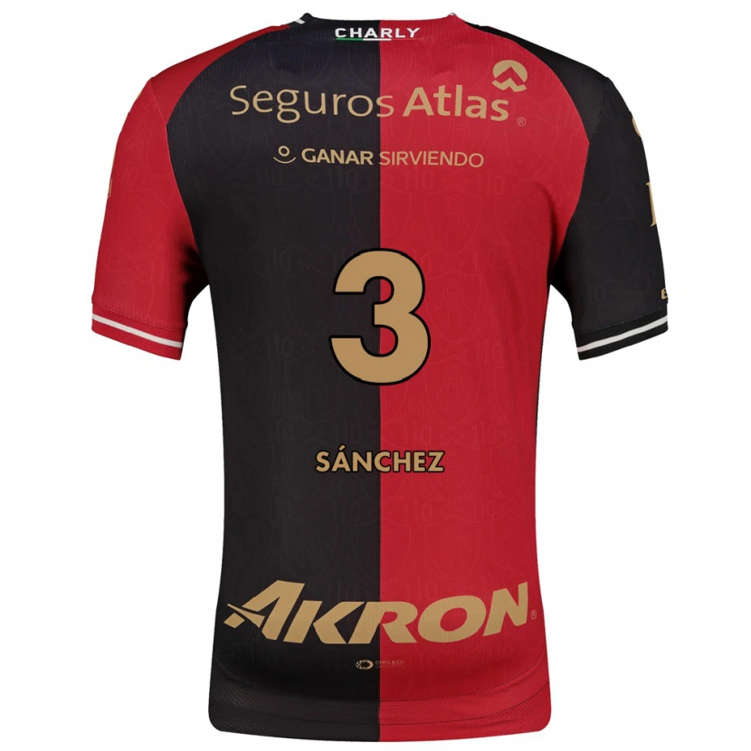 Danxen Mulher Camisola Jorge Sánchez #3 Vermelho Preto Marrom Principal 2026/27 Camisa