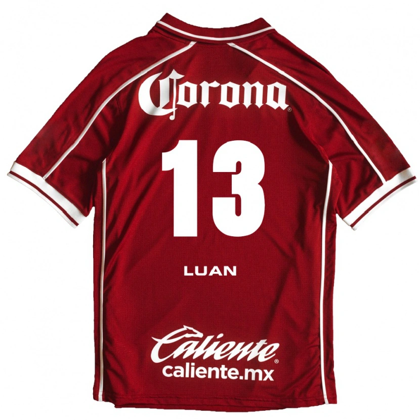 Danxen Mulher Camisola Luan Garcia Teixeira #13 Branco Vermelho Principal 2026/27 Camisa