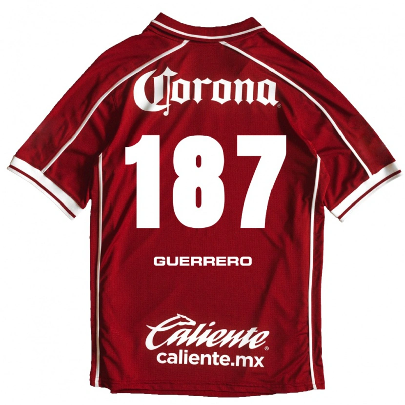 Danxen Mulher Camisola Dominic Guerrero #187 Branco Vermelho Principal 2026/27 Camisa