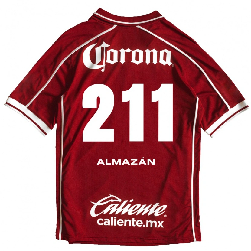 Danxen Mulher Camisola Fernando Almazán #211 Branco Vermelho Principal 2026/27 Camisa