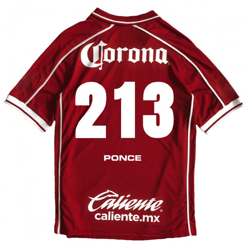Danxen Mulher Camisola Santiago Ponce #213 Branco Vermelho Principal 2026/27 Camisa