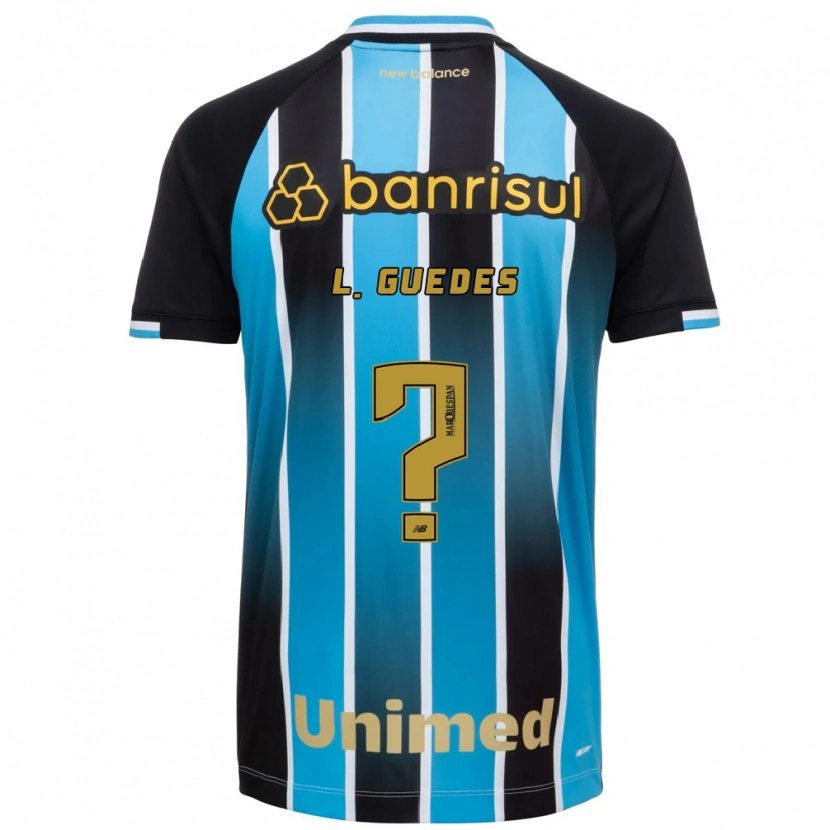 Danxen Mulher Camisola Luis Guedes #0 Azul Marrom Preto Principal 2026/27 Camisa