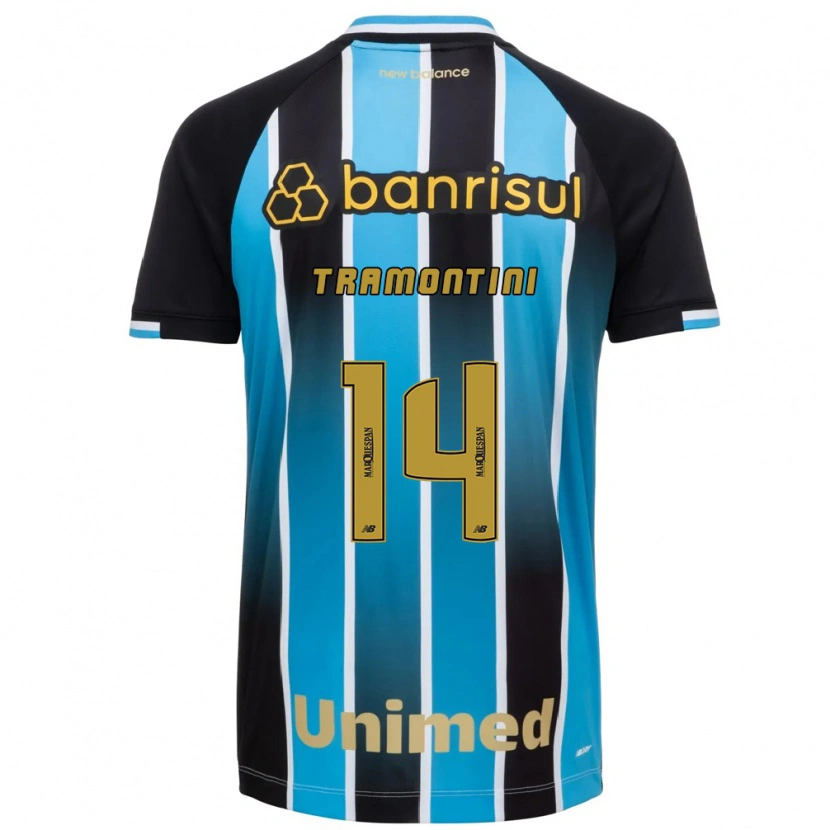 Danxen Mulher Camisola Bernardo Tramontini #14 Azul Marrom Preto Principal 2026/27 Camisa