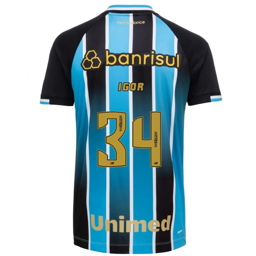 Danxen Mulher Camisola Igor #34 Azul Marrom Preto Principal 2026/27 Camisa