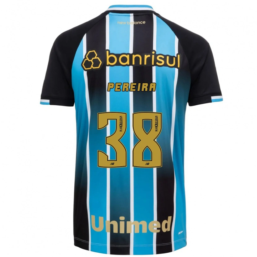 Danxen Mulher Camisola Leo Pereira #38 Azul Marrom Preto Principal 2026/27 Camisa